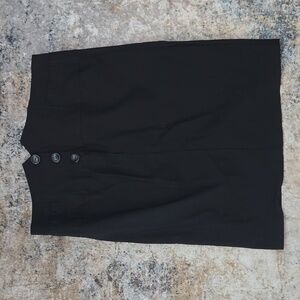 2X black pencil skirt
